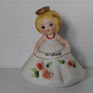 Vintage Angel Josef Original Month of August Angel Figurine